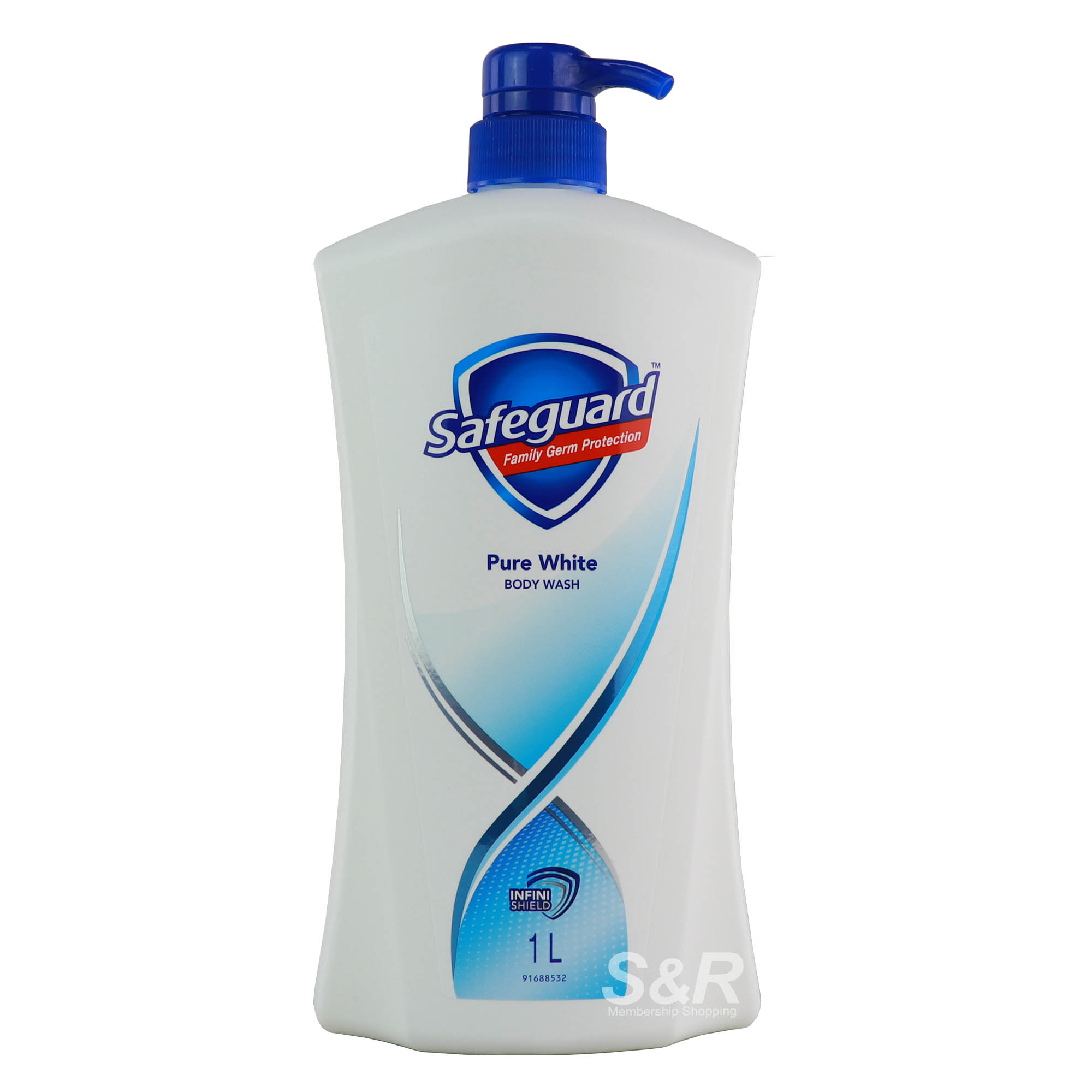 Safeguard Pure White Body Wash 1L